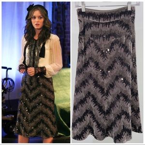 DVF sequin skirt ASO Blair Waldorf